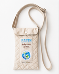 Bolsa Tiracolo para Telemóvel Acolchoada em Tecido Sustentável "EARTH" - Edição Limitada