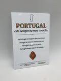 Placa A5 Premium - Portugal no coração - em Acrílico branco