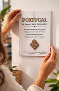 Placa Decorativa em Acrílico - Portugal est toujours dans mon coeur | Presente Premium