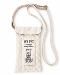 Bolsa Tiracolo para Telemóvel Acolchoada em Tecido Sustentável "MY PET - Dog" - Edição Limitada