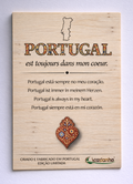 Placa Decorativa em Madeira - Portugal est toujours dans mon coeur | Presente Premium