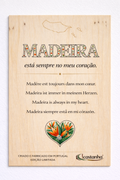 Placa Decorativa em madeira - MADEIRA no coração | Presente Premium