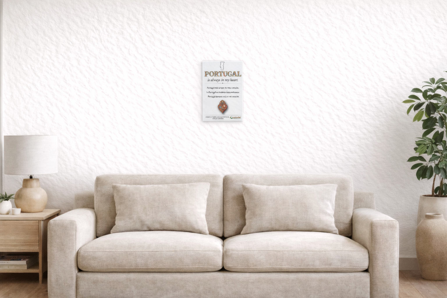 Placa Decorativa em Acrílico - Portugal is always in my heart | Presente Premium