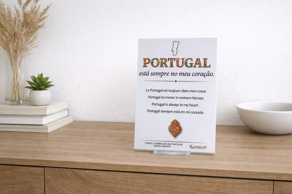 Decorative Acrylic Plaque - Portugal in my heart | Premium Gift